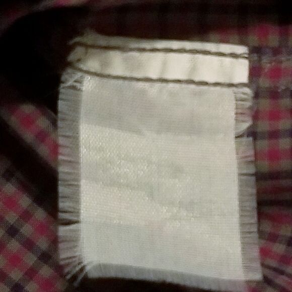 Billy Reid Shirt Men's Size Medium Red Gray Tattersal Check Plaid Standard Cut - Picture 5 of 5